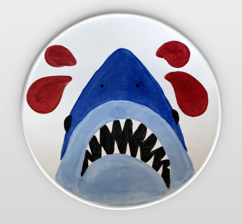 Assiette requin David Bruce